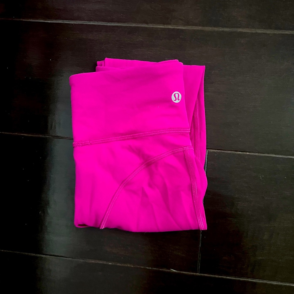 lululemon leggings hot pink size 0 NEW